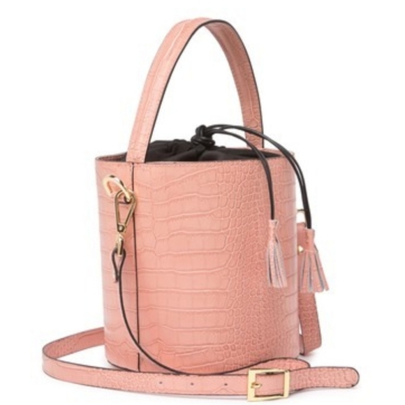 Persaman N.Y. Harper Croc-Embossed Leather Bag - Picture 3 of 4